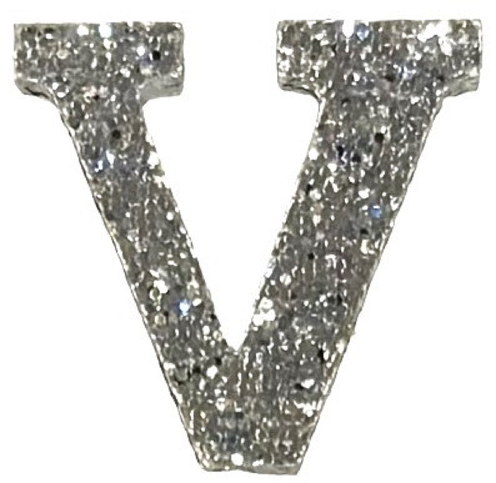 Silver Glitter Acrylic Letter - 3" Tall - Font #01