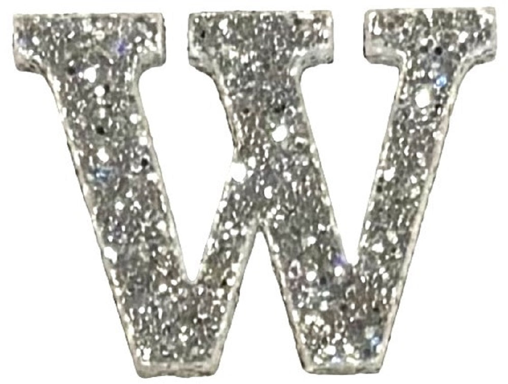 Silver Glitter Acrylic Letter - 3" Tall - Font #01