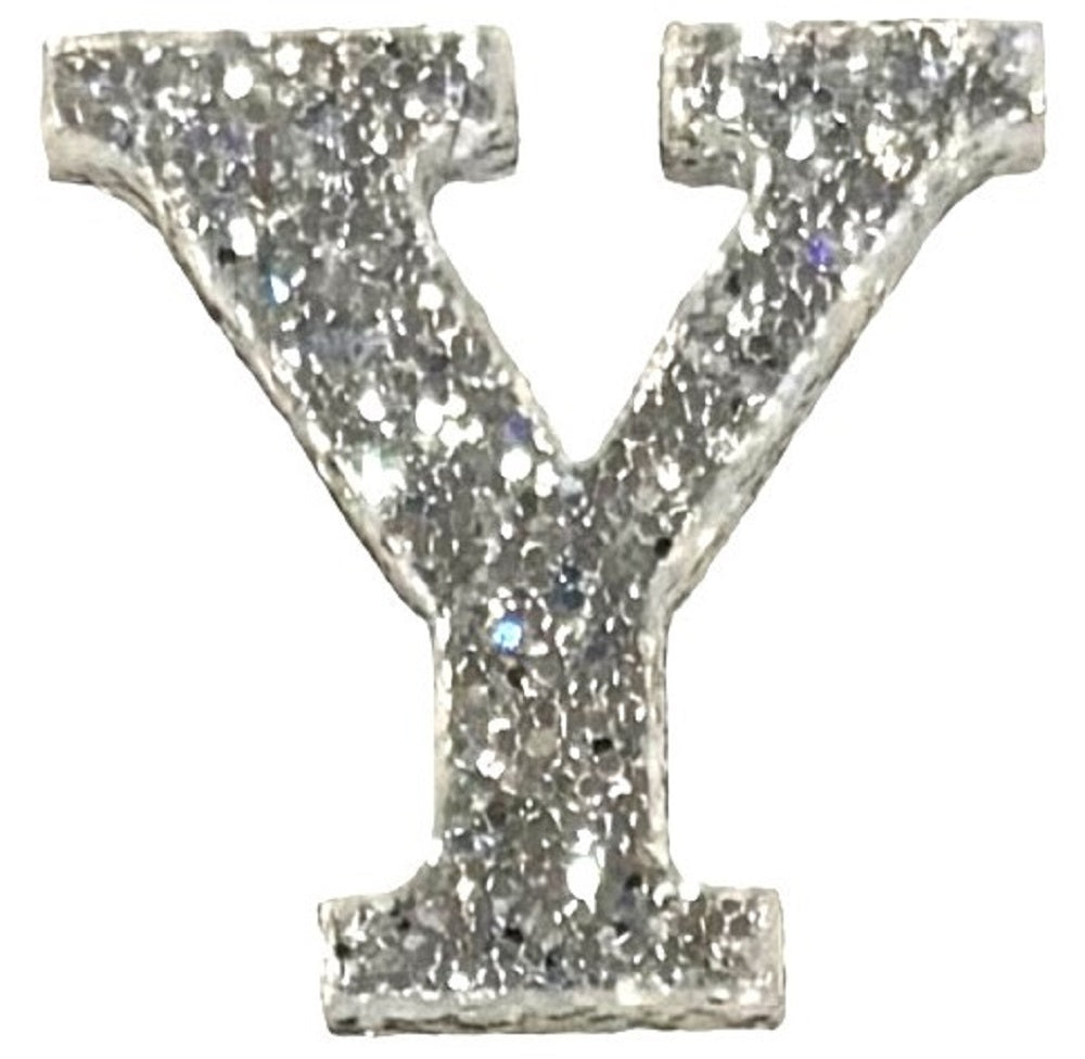 Silver Glitter Acrylic Letter - 3" Tall - Font #01
