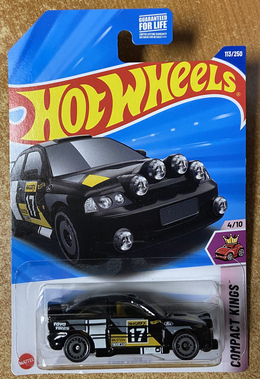 2025 Hot Wheels #113 Ford Escort BLACK