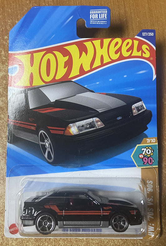 2025 Hot Wheels #127 92 Ford Mustang BLACK