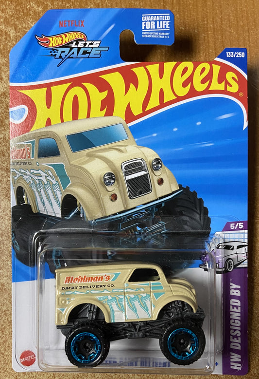 2025 Hot Wheels #133 Monster Dairy Delivery TAN