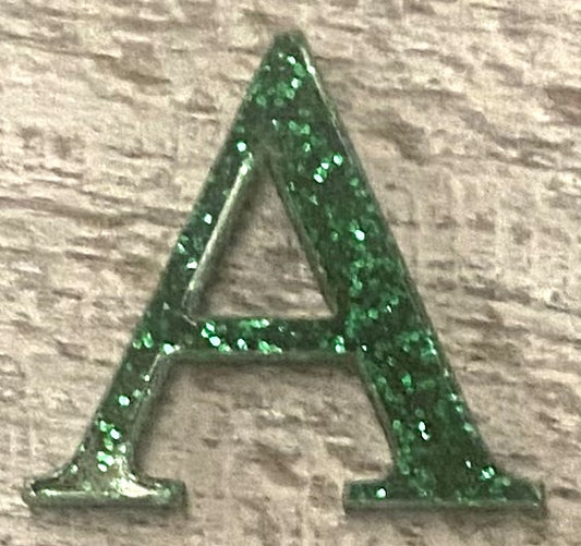 Green Glitter Acrylic Greek Letters - 2" Tall