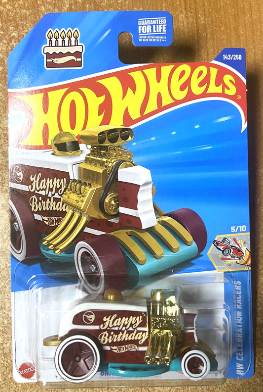 2025 Hot Wheels #143 Birthday Burner White/Red