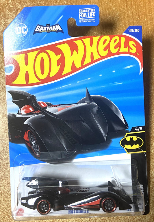 2025 Hot Wheels #145 Batmobile Black w/Red