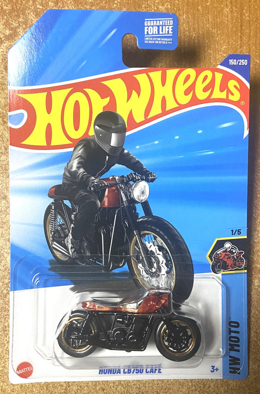 2025 Hot Wheels #150 Honda CB750 Cafe RED
