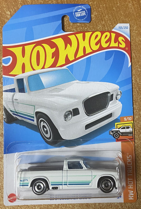 2024 Hot Wheels #155 63 Studebaker Champ WHITE