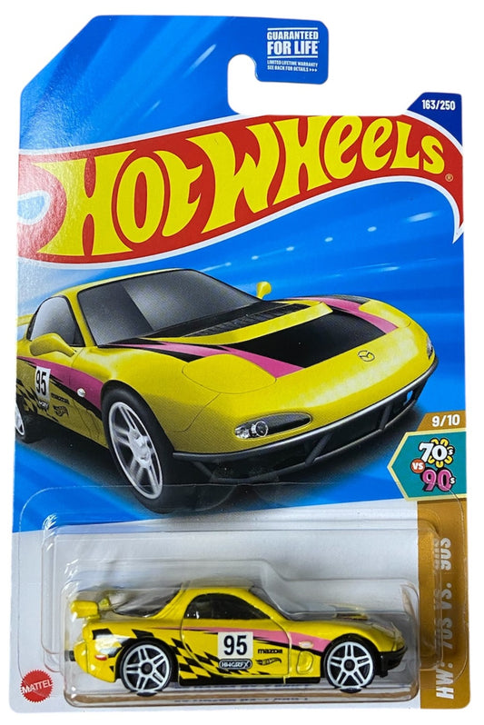 2025 Hot Wheels #163 95 Mazda RX-7 Drift YELLOW