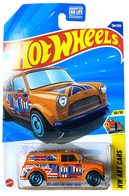 2025 Hot Wheels #169 67 Austin Mini Van ORANGE