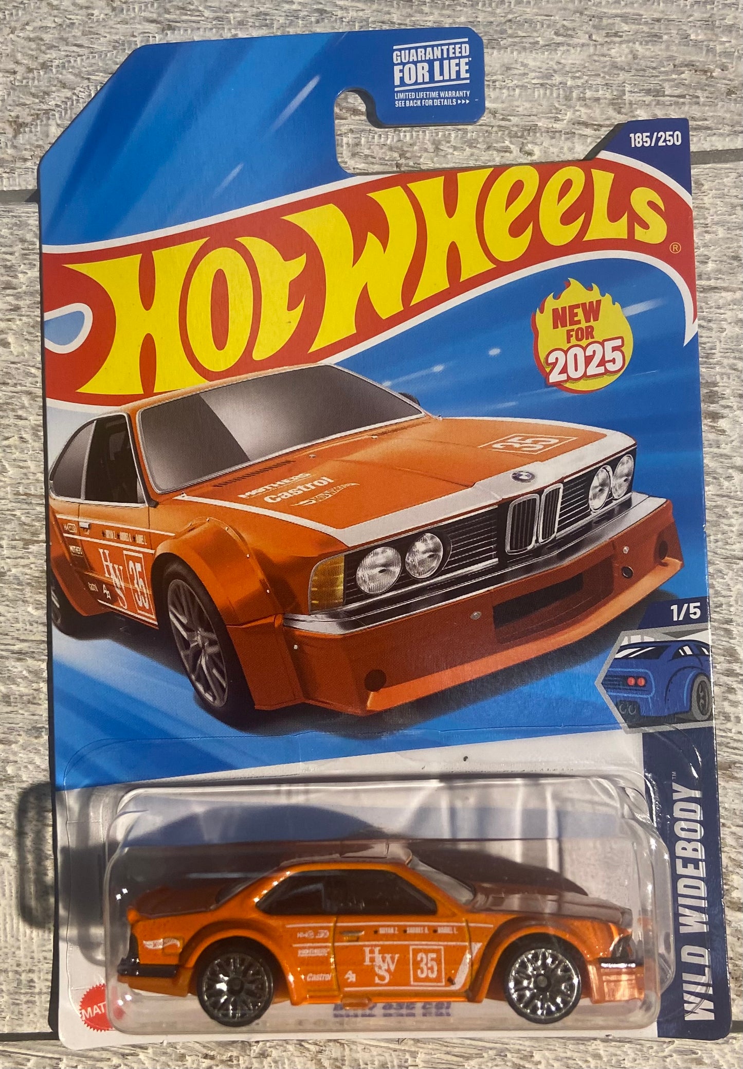 2025 Hot Wheels #185 BMW 635 CSI ORANGE