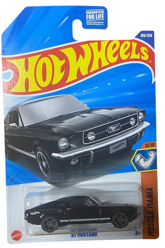2025 Hot Wheels #189 67 Mustang BLACK