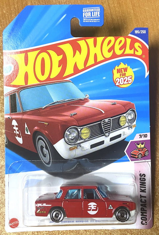2025 Hot Wheels #195 Alfa Romeo Giulia T1 Super RED