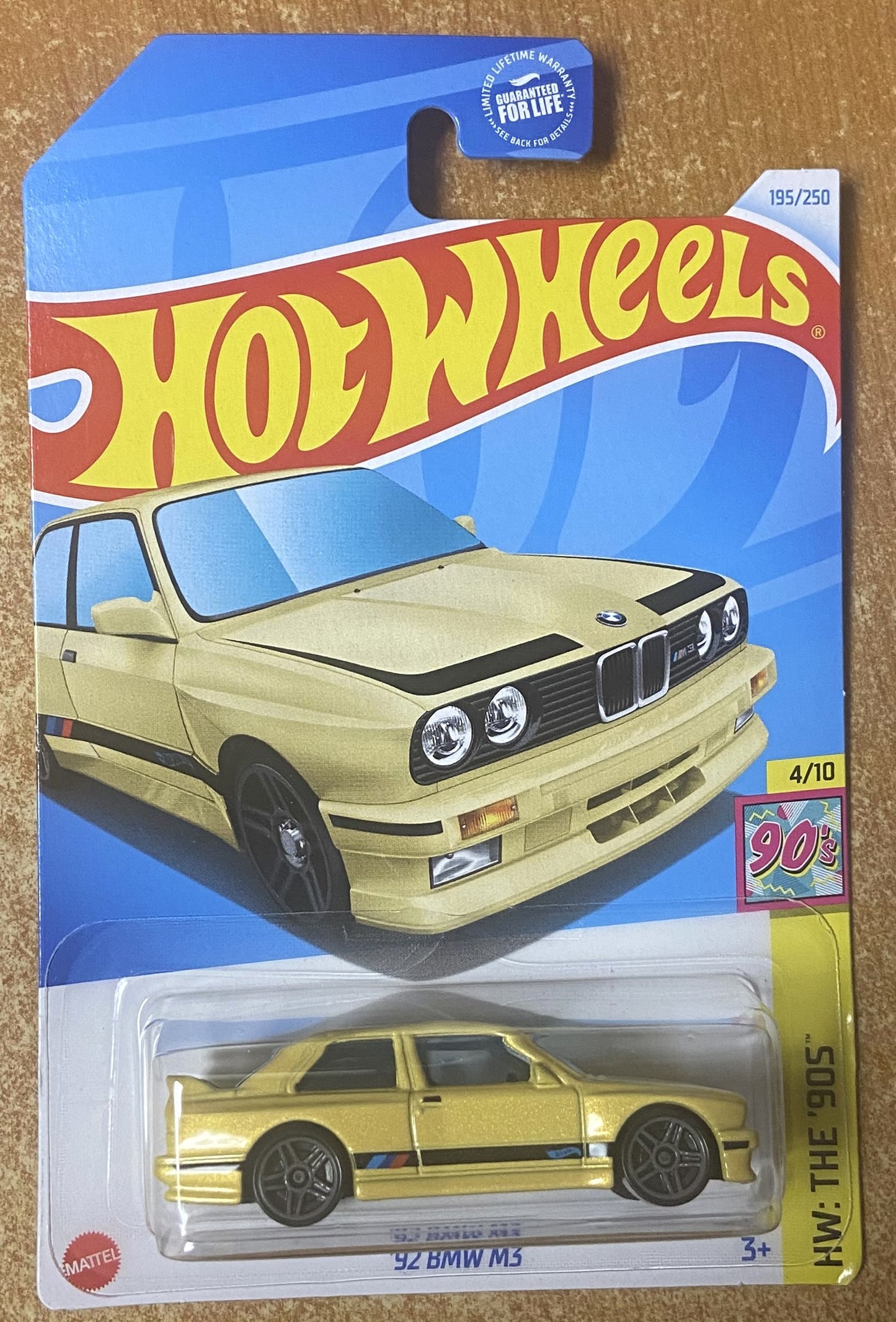 2024 Hot Wheels #195 92 BMW M3 YELLOW