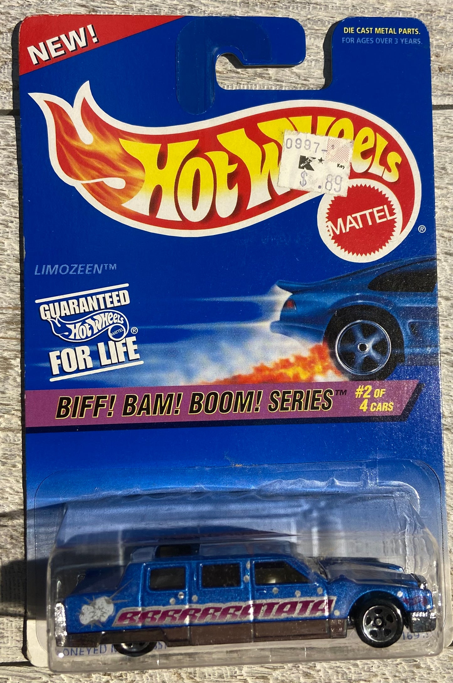 1997 Hot Wheels #542 Limozeen BLUE