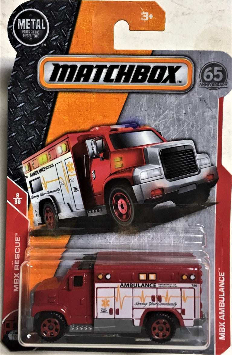 2018 Matchbox #60 MBX Ambulance