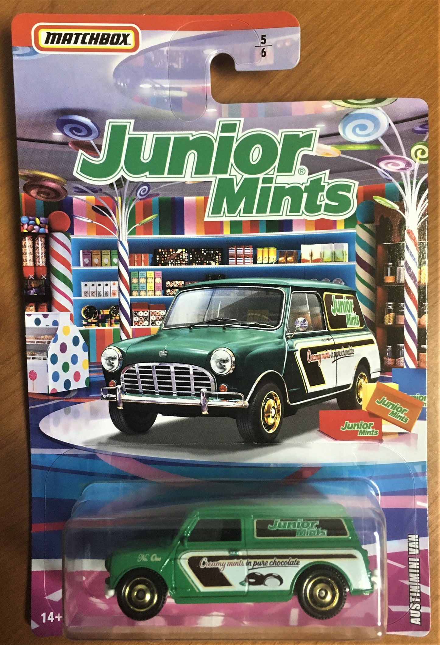 2019 Matchbox Sweet Rides #5 Austin Mini Van Junior Mints