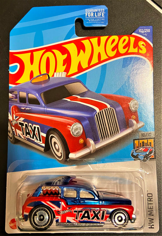 2022 Hot Wheels #102 Cockney Cab II BLUE/RED