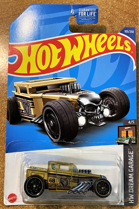 2022 Hot Wheels #105 Bone Shaker GOLD