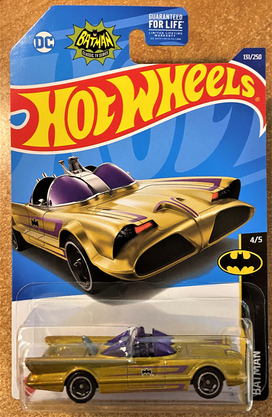 2022 Hot Wheel #131 TV Series Batmobile GOLD
