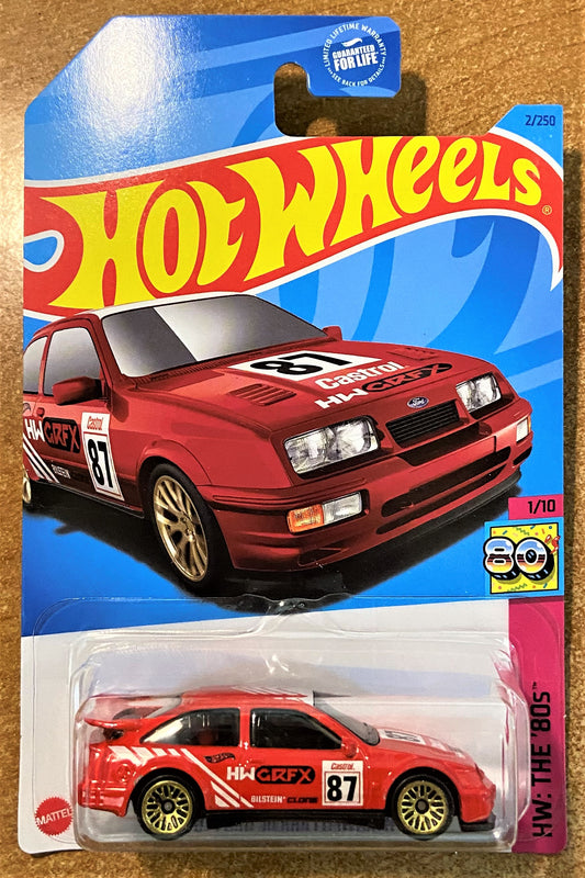 2023 Hot Wheels #2 87 Ford Sierra Cosworth RED