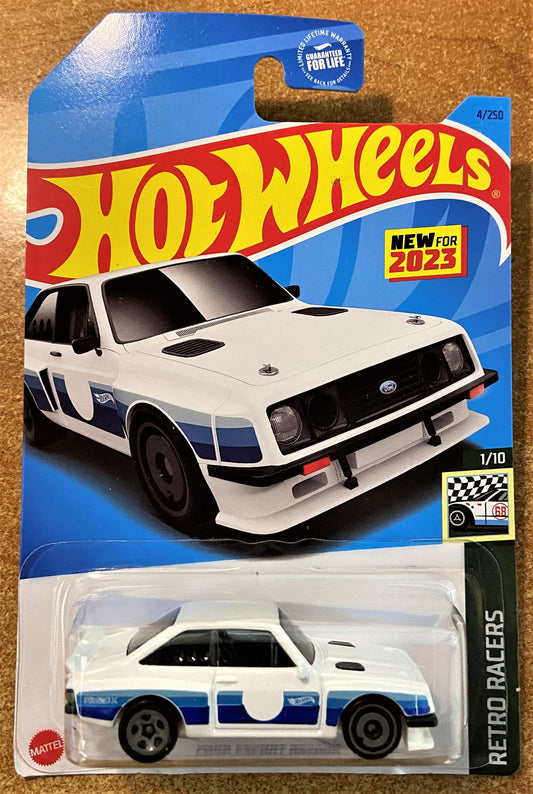 2023 Hot Wheels #4 Ford Escort RS2000 WHITE