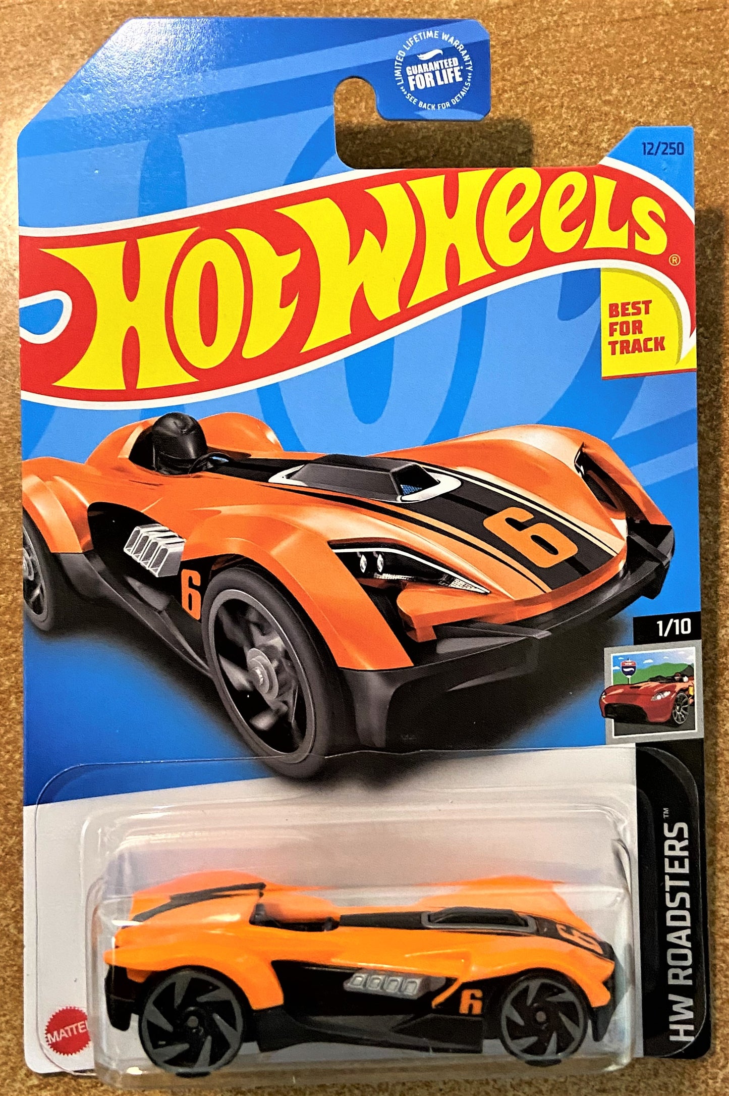2023 Hot Wheels #12 Roadster Bite ORANGE
