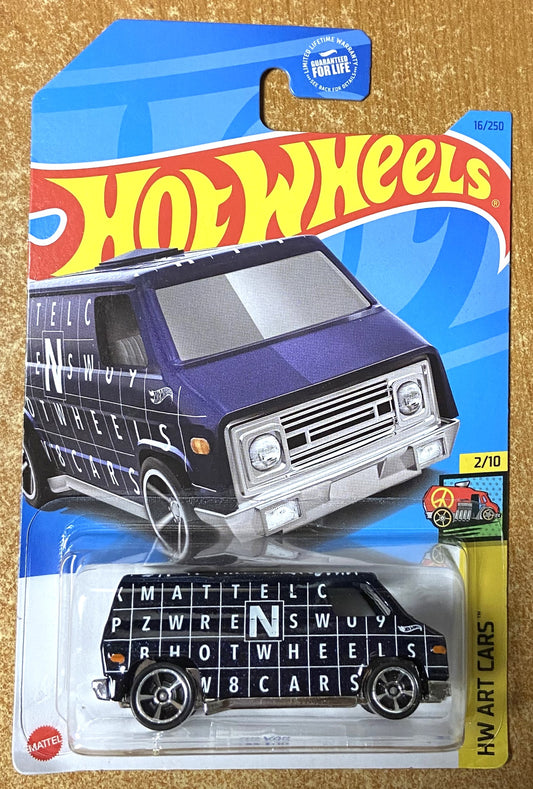 2023 Hot Wheels #16 70's Van BLACK