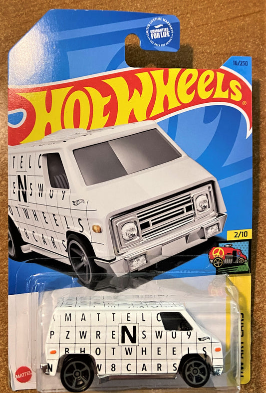 2023 Hot Wheels #16 70's Van WHITE