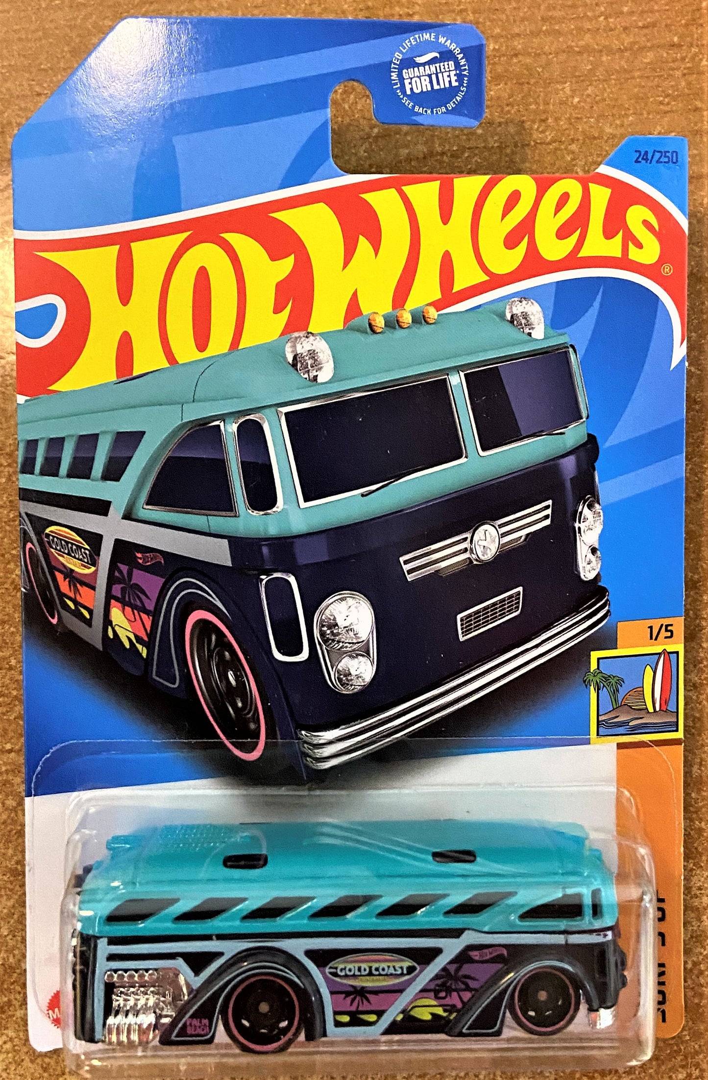 2023 Hot Wheels #24 Surfin School Bus GREEN