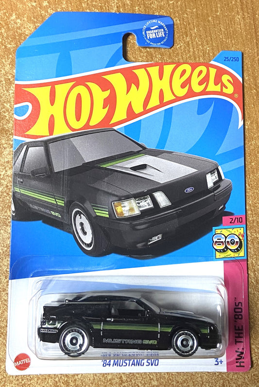 2023 Hot Wheels #25 84 Mustang SVO BLACK