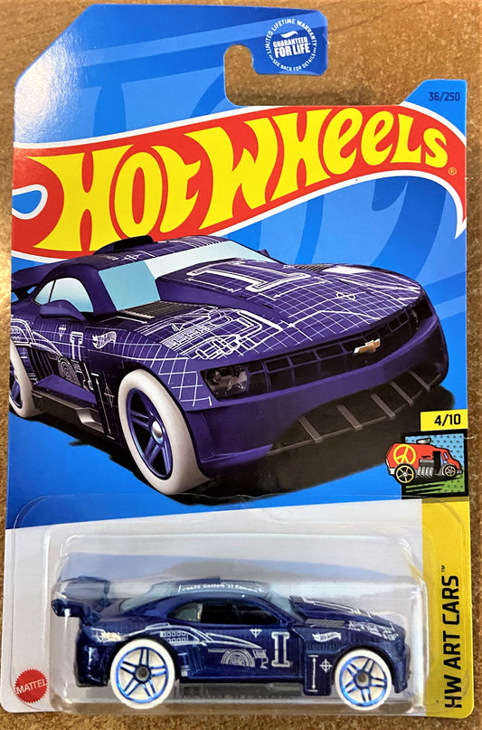 2023 Hot Wheels #36 Custom 11 Camaro BLUE