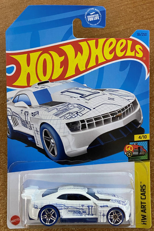 2023 Hot Wheels #36 Custom 11 Camaro WHITE