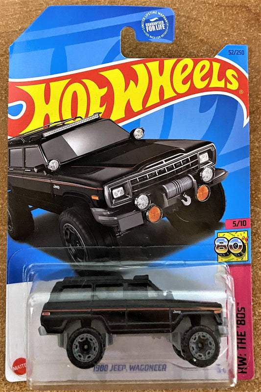2023 Hot Wheels #52 1988 Jeep Wagoneer BLACK