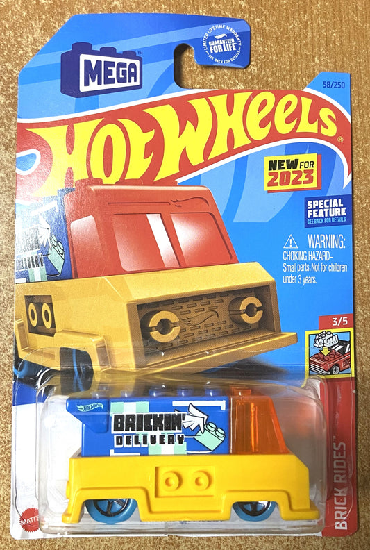 2023 Hot Wheels #58 Brickin Delivery YELLOW