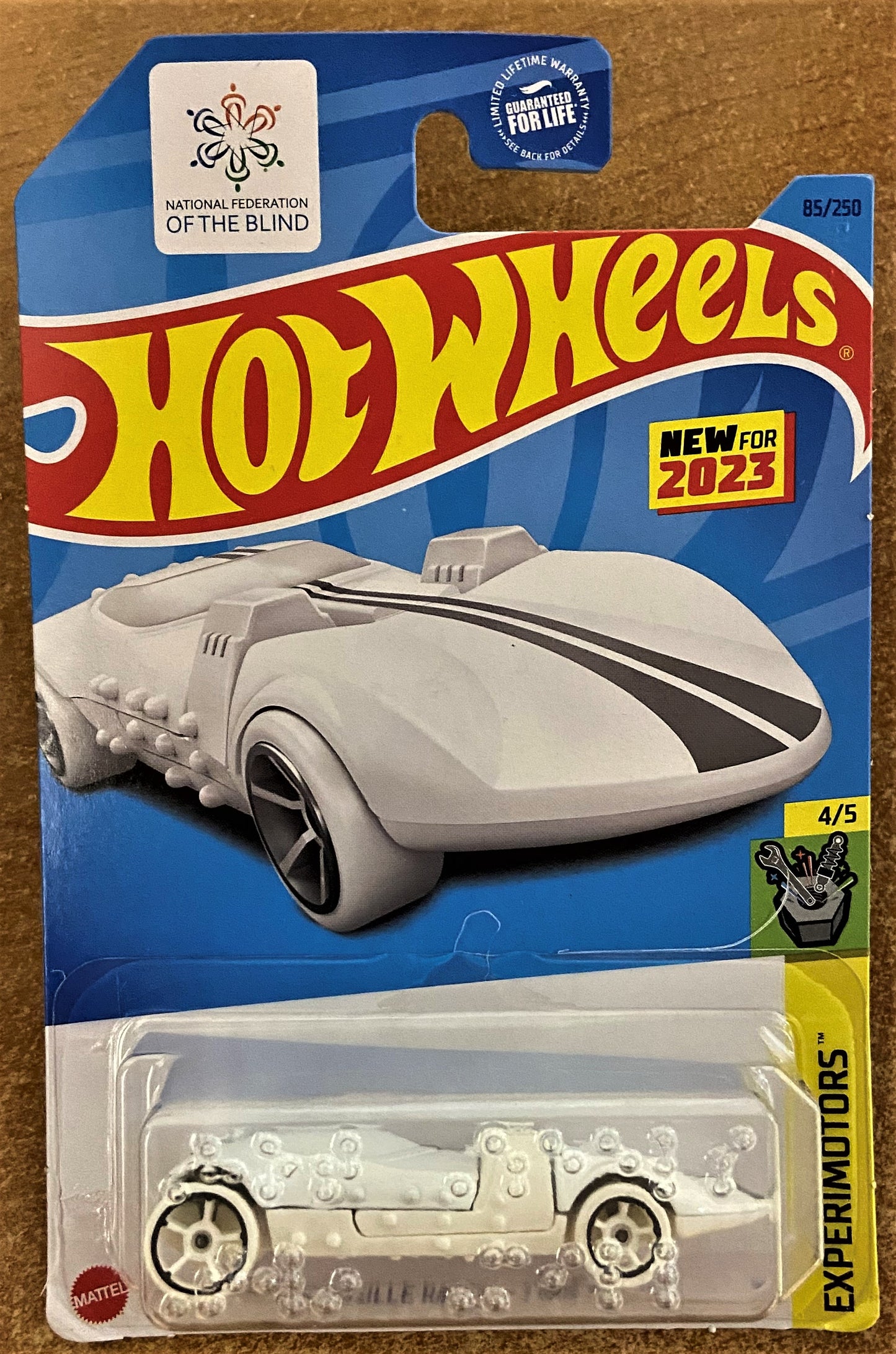 2023 Hot Wheels #85 HW Braille Racer - Twin Mill WHITE