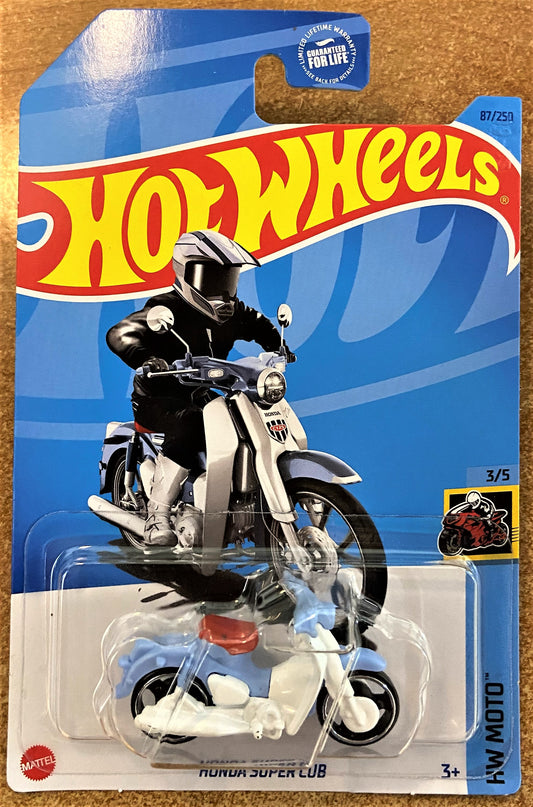 2023 Hot Wheels #87 Honda Super Cub BLUE