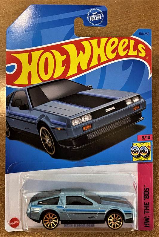 2023 Hot Wheels #101 DMC Delorean BLUE