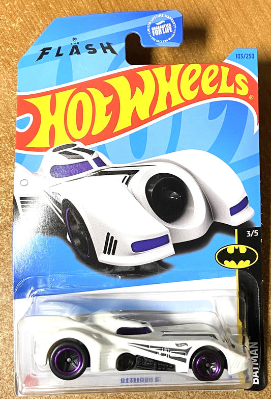 2023 Hot Wheels #103 Batmobile WHITE