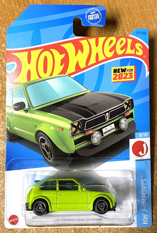 2023 Hot Wheels #117 73 Honda Civic Custom GREEN