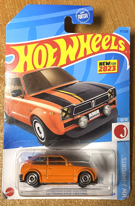 2023 Hot Wheels #117 73 Honda Civic Custom ORANGE