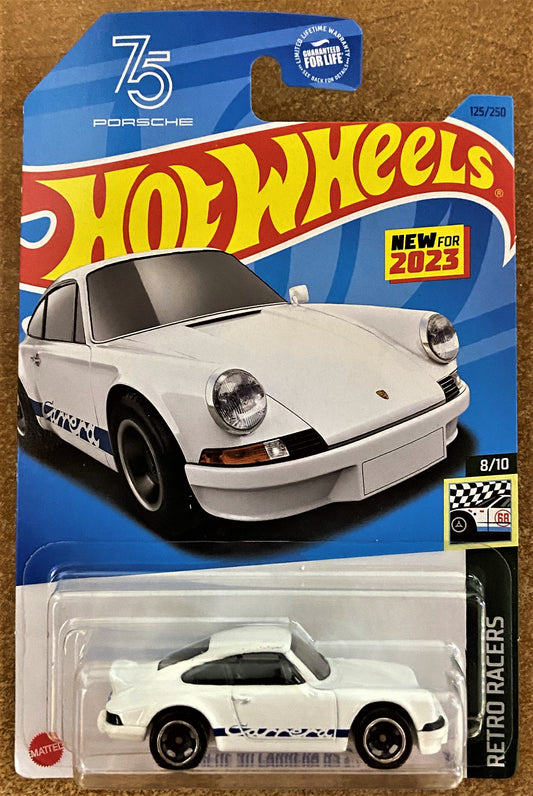 2023 Hot Wheels #125 Porsche 911 Carrera RS 2.7 WHITE