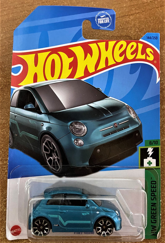 2023 Hot Wheels #144 Fiat 500e TEAL