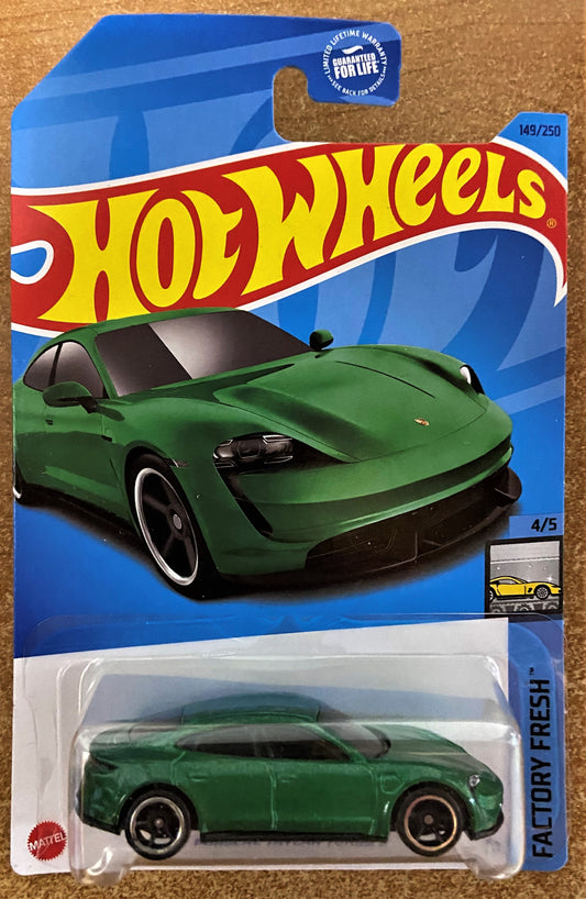 2023 Hot Wheels #149 Porsche Taycan Turbo S GREEN
