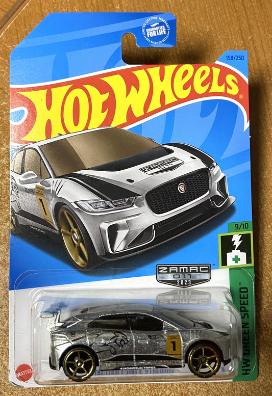 2023 Hot Wheels #158 Jaguar I-Pace e-Trophy ZAMAC