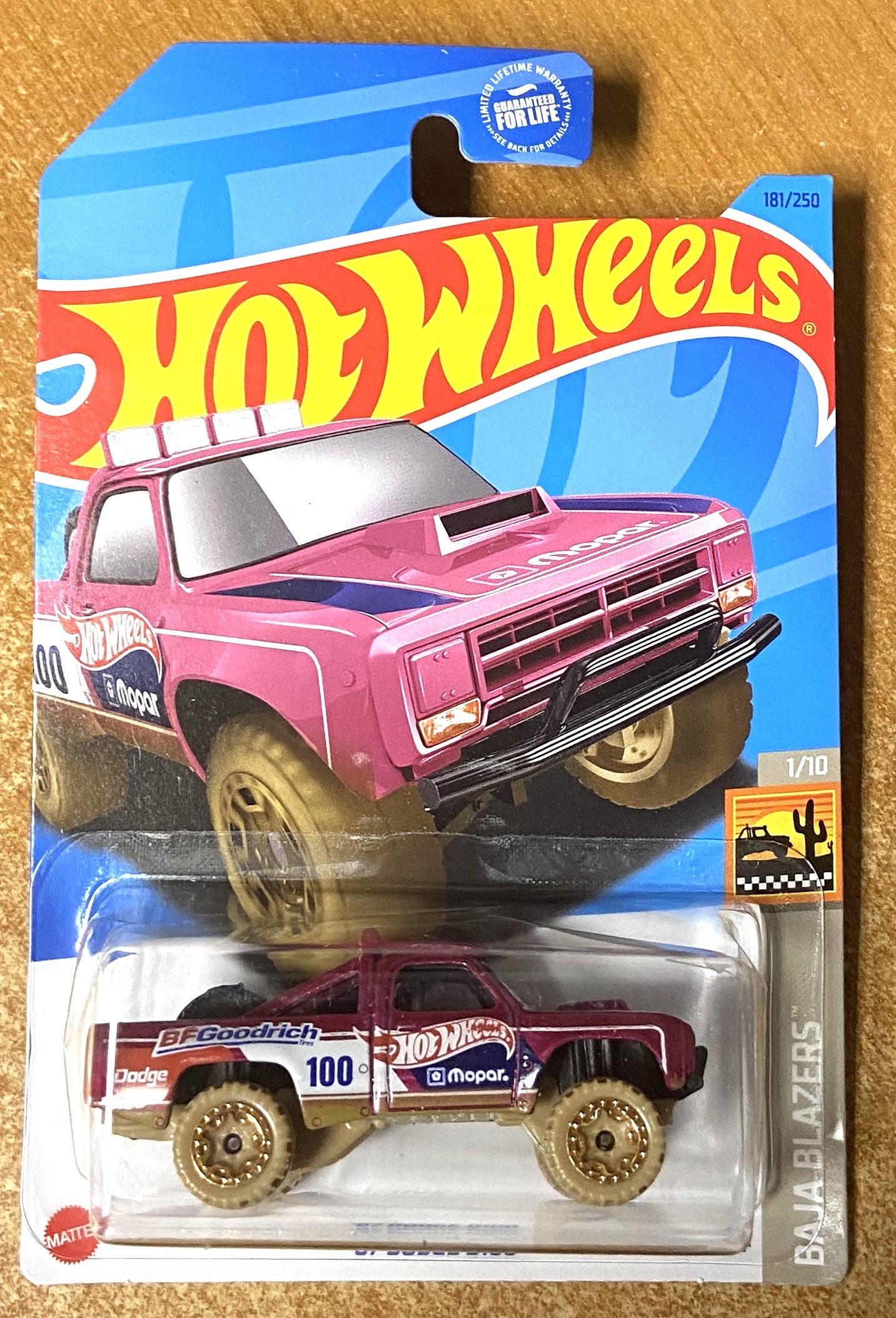 2023 Hot Wheels #181 87 Dodge D100 MAGENTA