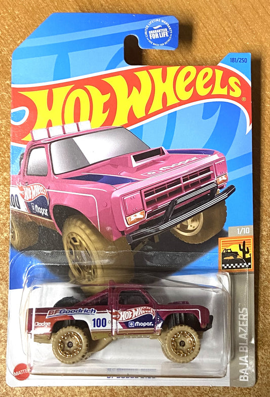 2023 Hot Wheels #181 87 Dodge D100 MAGENTA