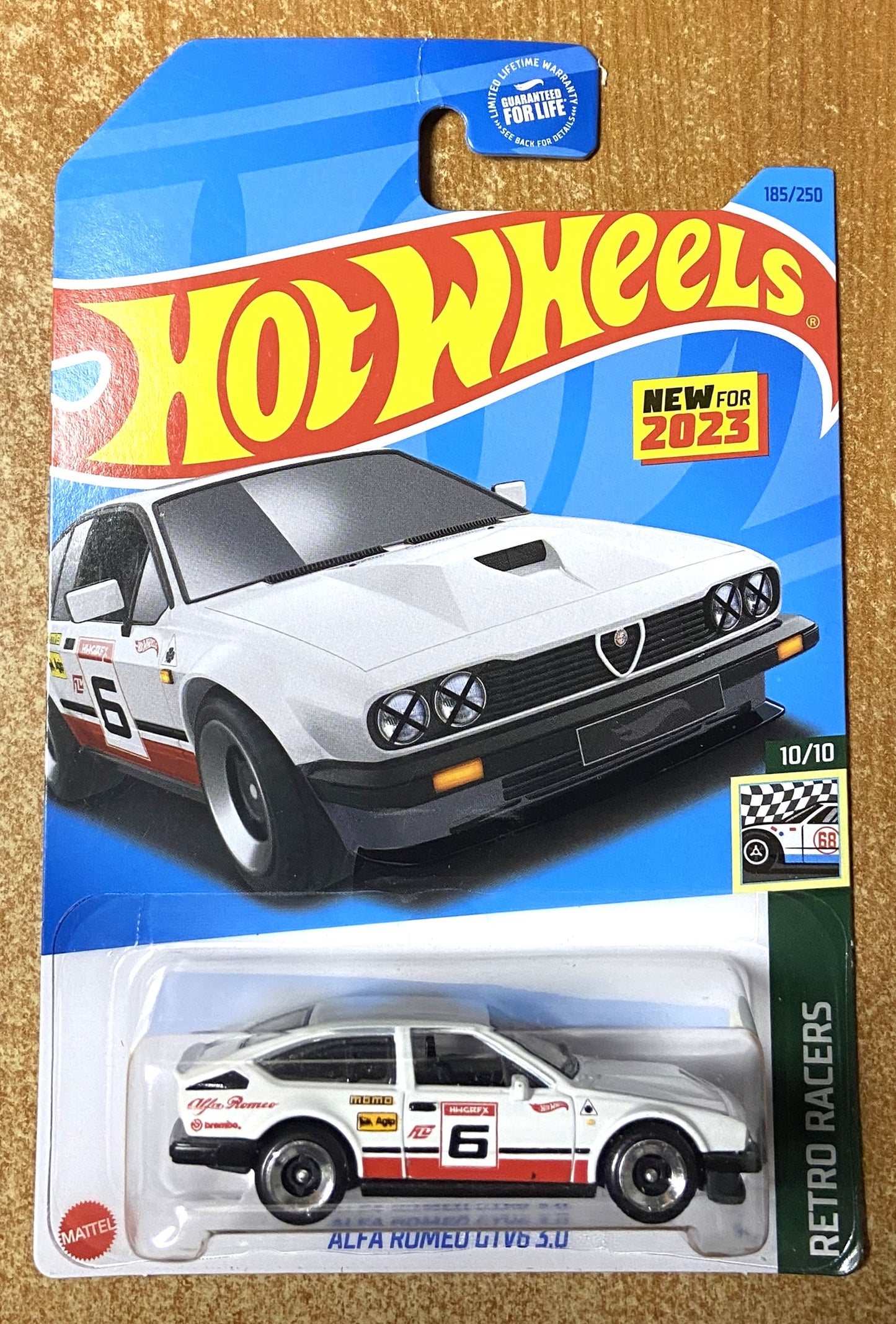 2023 Hot Wheel #185 Alfa Romeo GTV6 3.0 WHITE