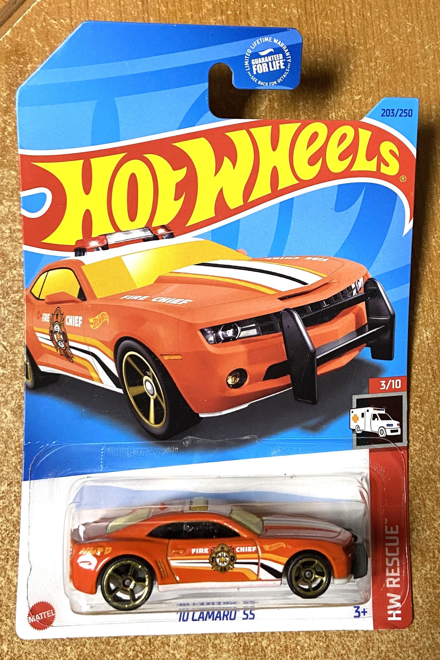 2023 Hot Wheel #203 10 Camaro SS ORANGE