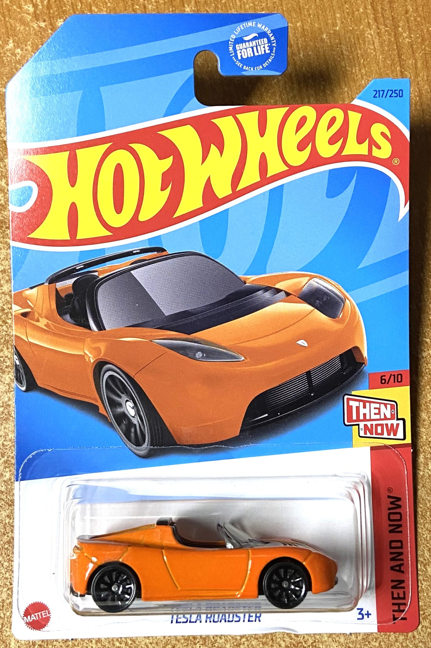 2023 Hot Wheel #217 Tesla Roadster ORANGE