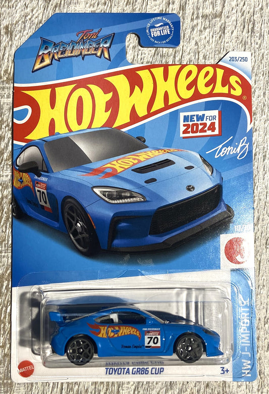 2024 Hot Wheels #203 Toyota GR86 Cup BLUE